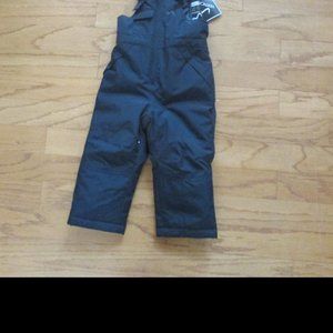 NWT Boys Vertical 9 Black Ski Bibs 2T